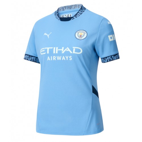 Fotbalové Dres Manchester City Dámské Domácí 2024-25 Krátký Rukáv